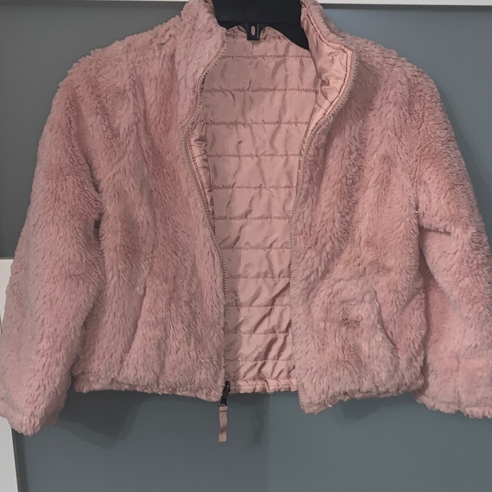 Cozy Pink Kids Reversible Jacket